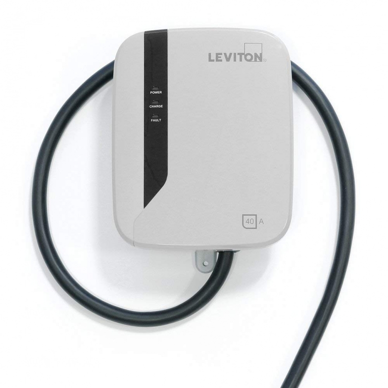Leviton EVB40PST EvrGreen 400 EV Charger, 40Amp, Surface Mount, 25